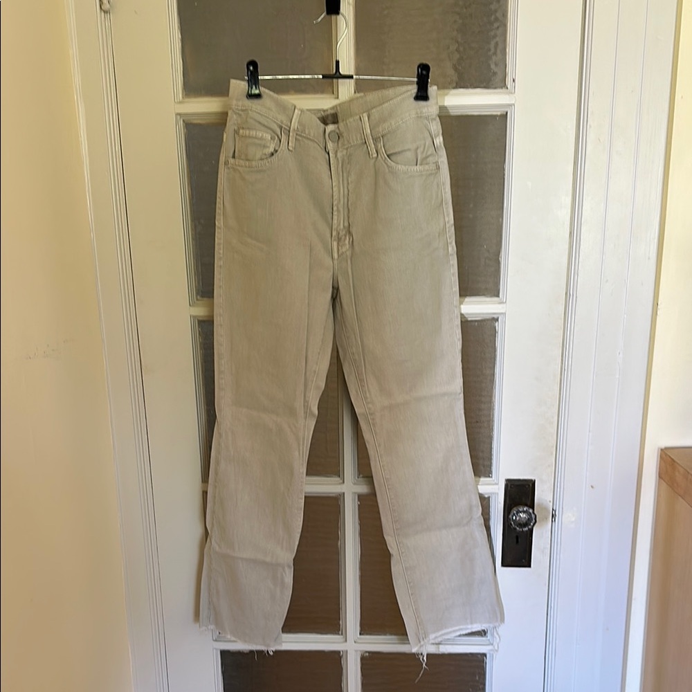 MOTHER Women's Gray The Insider Straight Leg Jeans Sz 30